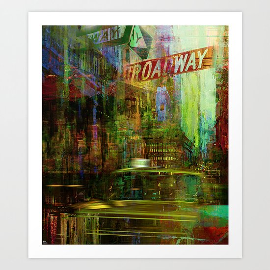 Noise never sleeps in this city Art Print