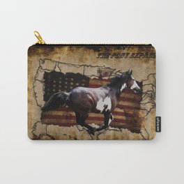 The Pony Express Carry-All Pouch | Digital, Graphicdesign, Usmap, Pony, Usflag, History, Gelding, Typography, Starsandstripes, Runninghorse 