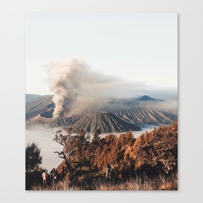 Volcano landscape Canvas Print