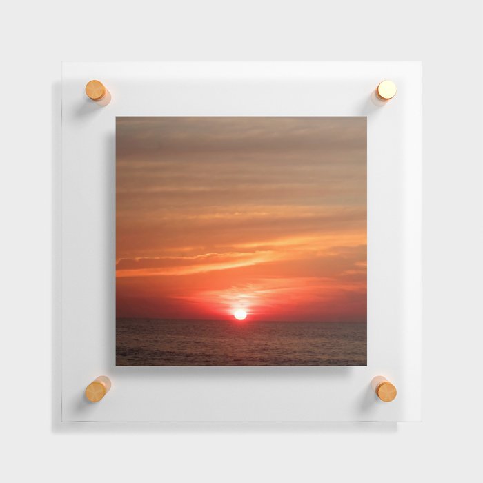 Sunrise over the Atlantic Floating Acrylic Print