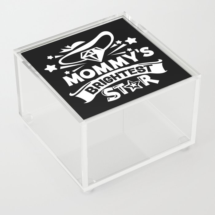 Mommys Brightest Star Cute Children Acrylic Box