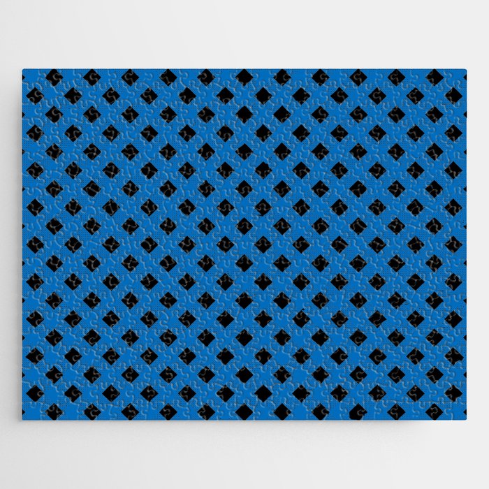 Blue Gingham - 31 Jigsaw Puzzle