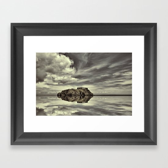 Reflections of Tenby Framed Art Print