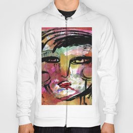 Funky Face 14-912 by Kathy Morton Stanion Hoody