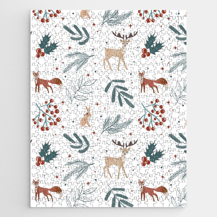 Christmas Forest Theme Jigsaw Puzzle