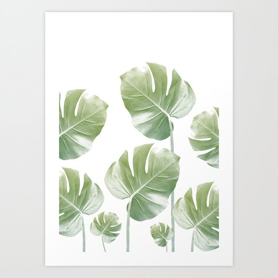 Monstera Rising Art Print