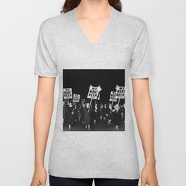We Want Beer Too! Women Protesting Against Prohibition black and white photography - photographs V Neck T Shirt