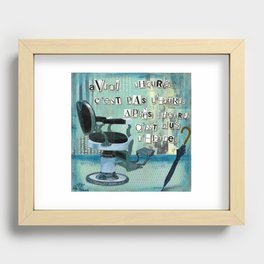 A l'heure Recessed Framed Print