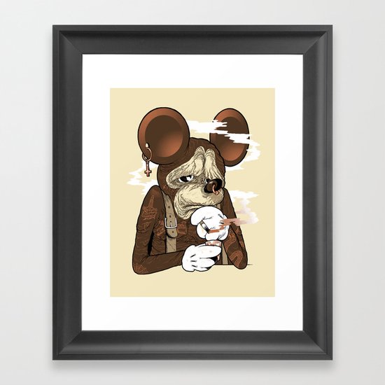 Mickey 3: Depression Framed Art Print