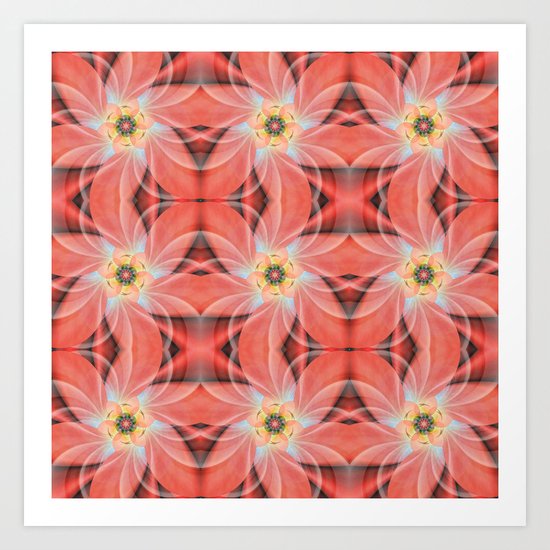 Cherry Blossom Pattern Art Print