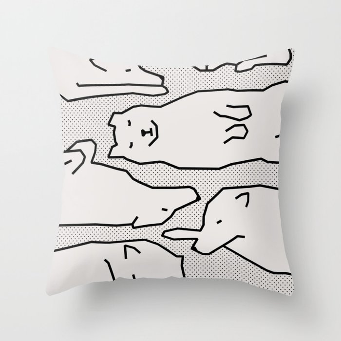 Sleeping clouds (light version) Throw Pillow