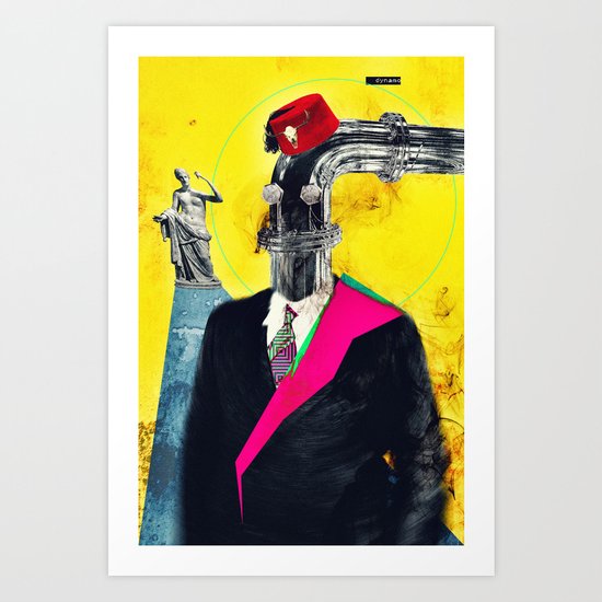 Hey Mom, Look at My New Pipe! Art Print
