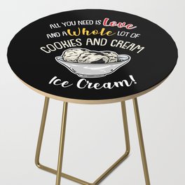 Cookies And Cream Ice Cream Side Table