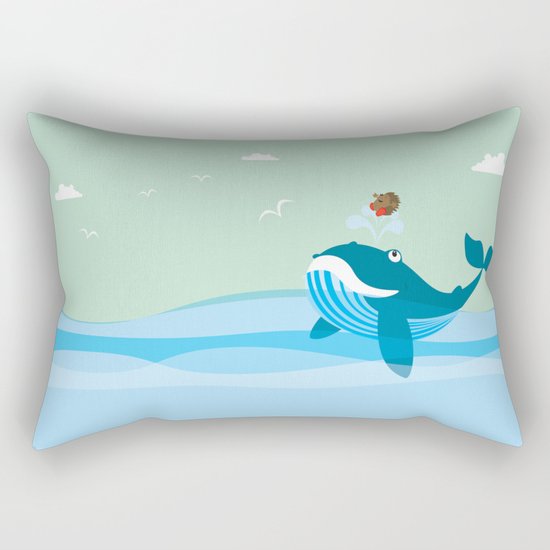 having a good time with my best friend Rectangular Pillow