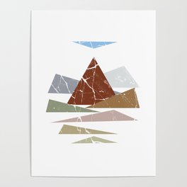 Triangle mountains Poster
