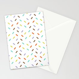 colorful tiny sprinkles Stationery Card