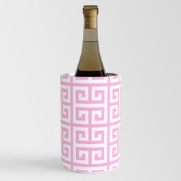 Greek Key (Pink & White Pattern) Wine Chiller