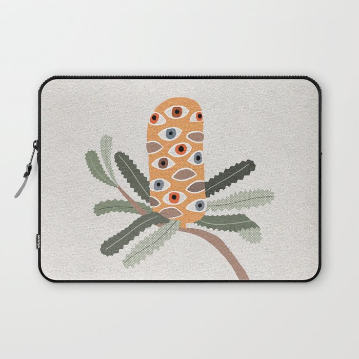Eye spy a banksia flower botanical illustration Laptop Sleeve