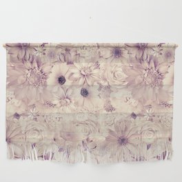 desert mist and purple floral bouquet aesthetic cluster Wall Hanging