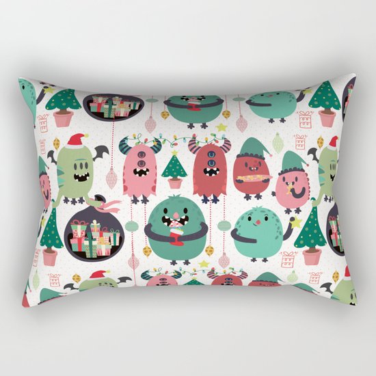 Monster xmas Rectangular Pillow