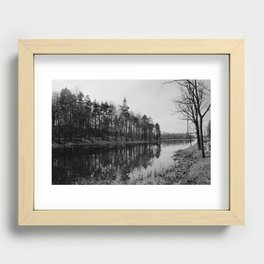 Forrest Reflection upstate NY (BNW) Recessed Framed Print