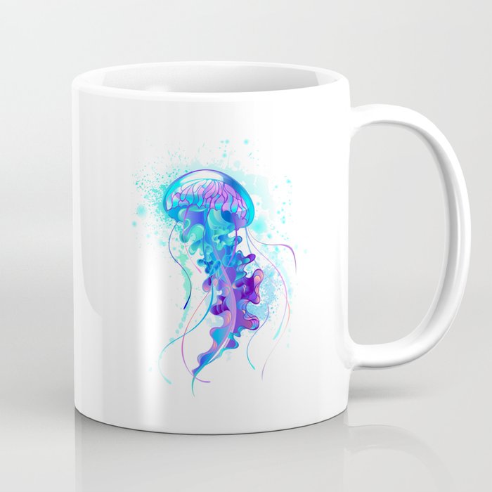 Big Blue Jellyfish Coffee Mug