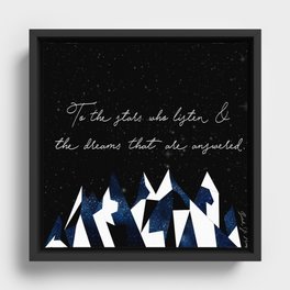 A Court of Mist and Fury Quote Framed Canvas