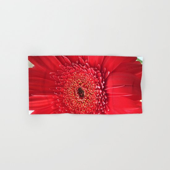 Red Dahlia Hand & Bath Towel