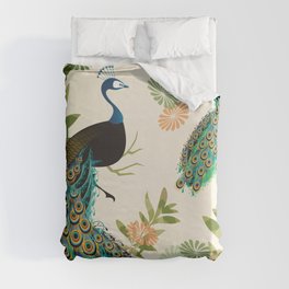 Peacocks Duvet Cover