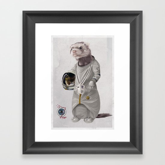 Ferreting in Space Framed Art Print