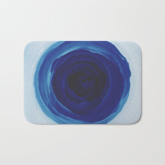 Blue rose Bath Mat