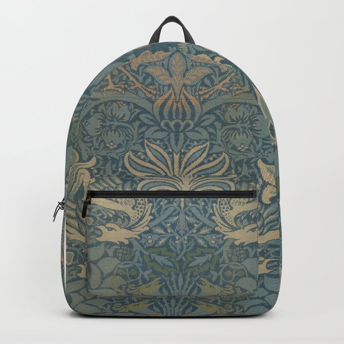 William Morris - Peacock and Dragon, 1878 Backpack