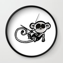 Skeleton monkey Wall Clock | Illustration, Skeletonmonkey, Bones, Animalskull, Jesarts, Skeleton, Black and White, Animal, Drawing, Creepy 