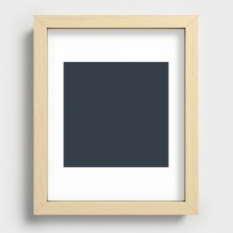 Shades of Night Blue Recessed Framed Print