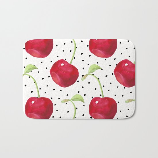 Cherry pattern II Bath Mat