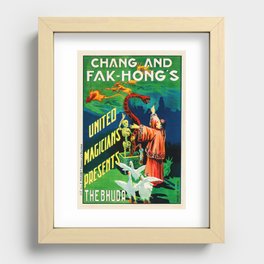 Vintage Fak Hong magic poster Recessed Framed Print