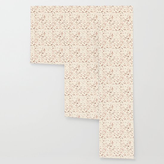 Rose Gold And Cream Terrazzo Wallpaper By Followmeinstead Society6