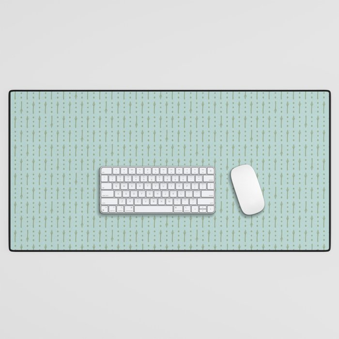 Palm Sprigs . Sea Foam Desk Mat by CoastL Studio Society6