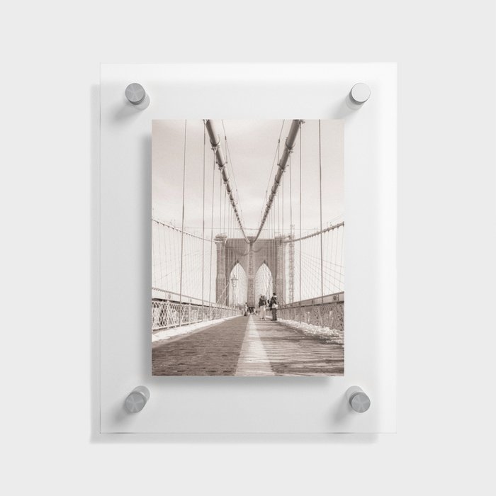 Brooklyn Bridge | Vintage Views NYC Floating Acrylic Print