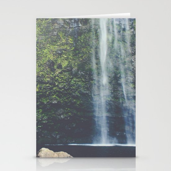 Wanderlust Waterfall in Nature Stationery Cards