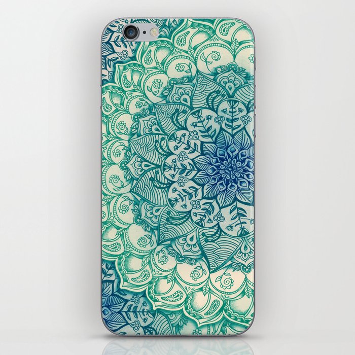 Emerald Doodle iPhone Skin