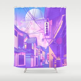 City Pop Kyoto Shower Curtain