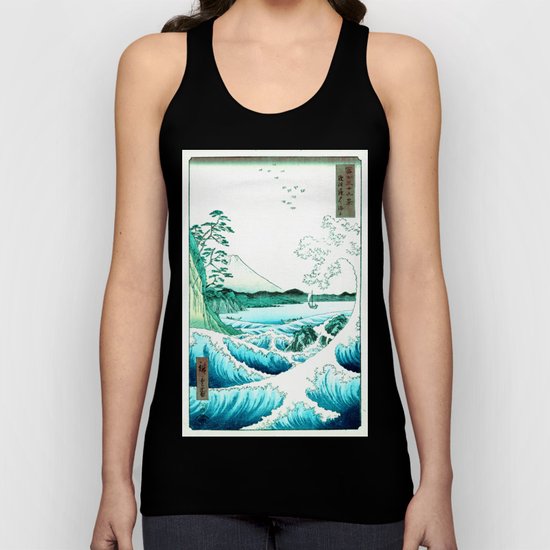 The Great Wave : Aqua Teal Unisex Tank Top
