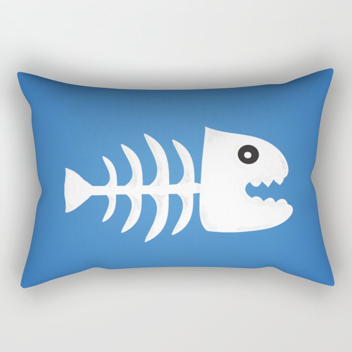 Fish Bones Rectangular Pillow