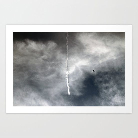 Plane Trails Art Print