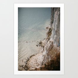 Shore of the White Cliffs of Dover Art Print