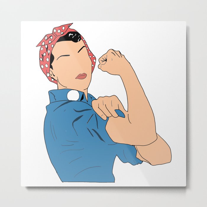 Rosie the Riveter Metal Print