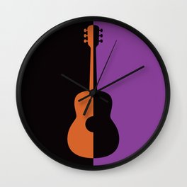 Acoustic Guitar Jazz Rock n Roll Classical Music Mid Century Modern Minimalist Abstract Geometrical Wall Clock