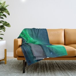 Aurora Borealis (Northern Lights) Throw Blanket