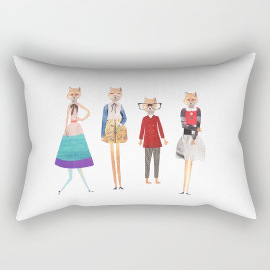 Fox love Rectangular Pillow
